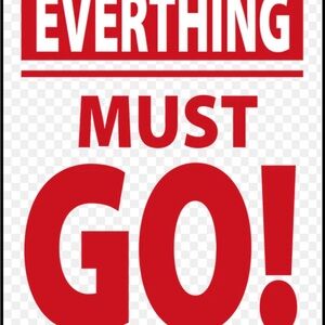 Everything Must Go! Store Closing Sale Sign